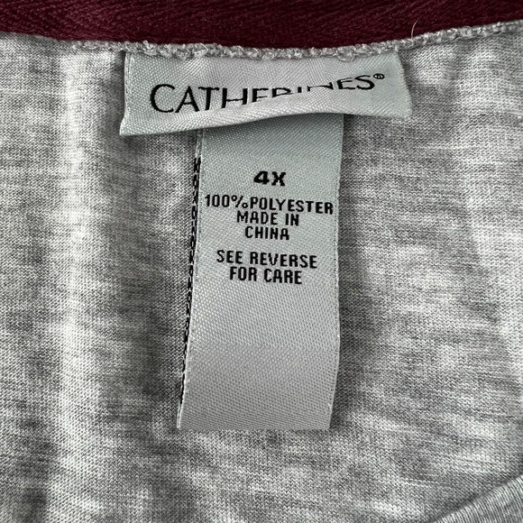 NWT Catherines Women's Floral Studded Tunic size 4X - Picture 7 of 8